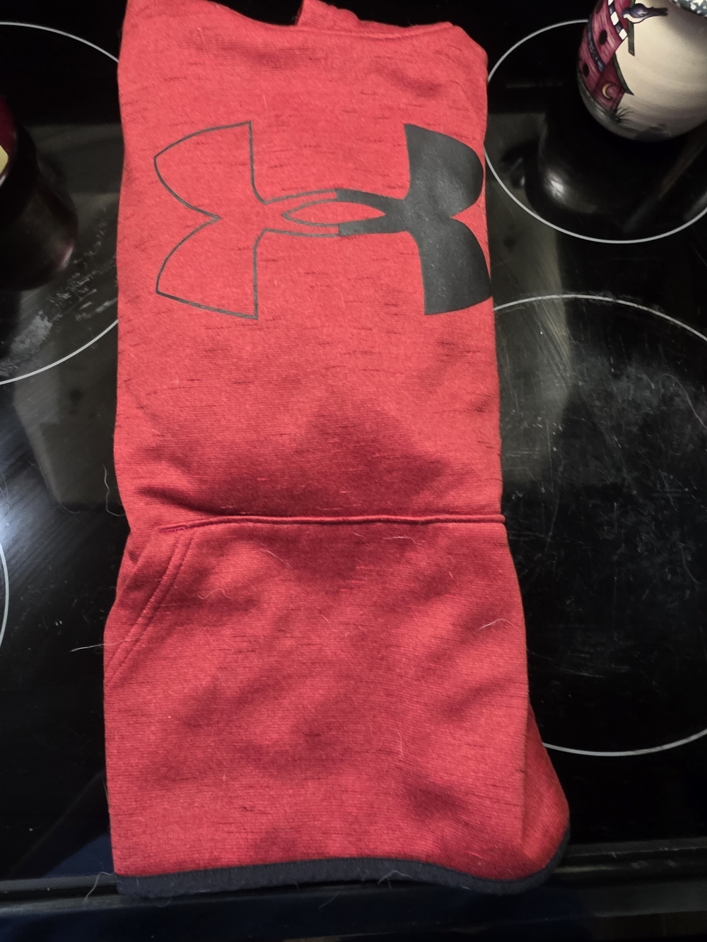 Under Armour Kids Red Sweatpants with Black Logo